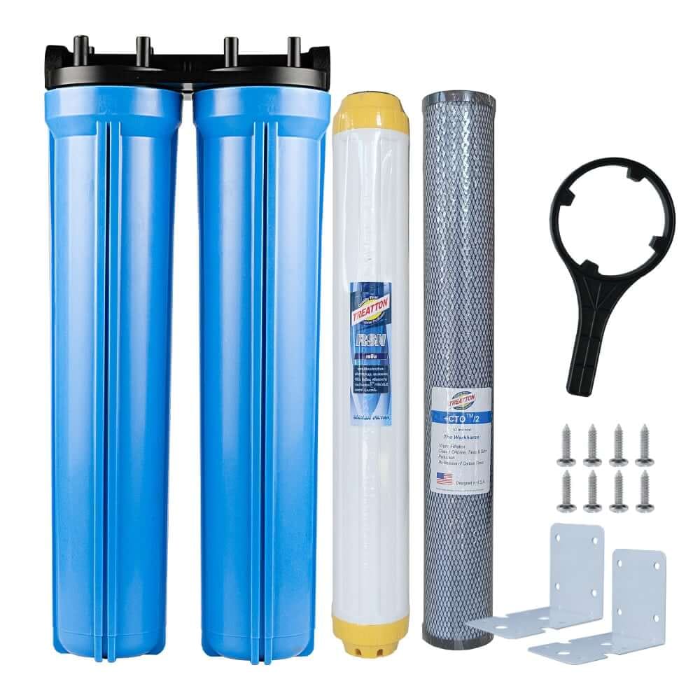 เครื่องกรองน้ำใช้ 2 ขั้นตอน UNI PURE รุ่น UB-203 ขนาด 20 นิ้ว (พร้อมไส้ CTO/RSN)_0